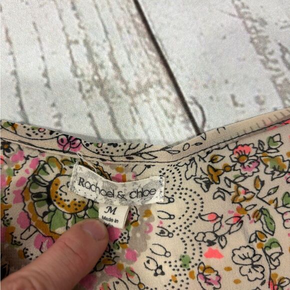 Rachel & Chloe Long Kimono Cardigan Coverup Fringed Multicolored - Picture 5 of 6